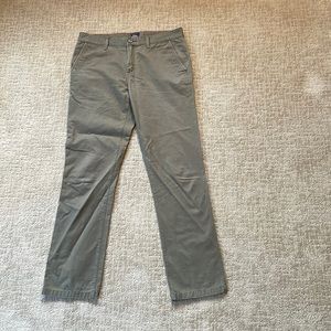 Gap “lived in” khakis, olive green, 34x34